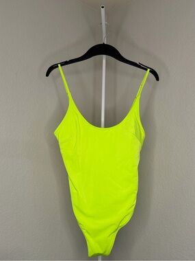 H&M Neon Yellow Slim Tank swimsuit
